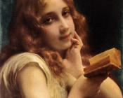 A Little Girl Reading - 埃蒂安·阿道夫·皮奥特